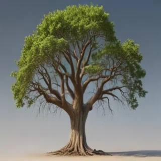 trees no background