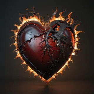 broken heart aesthetic