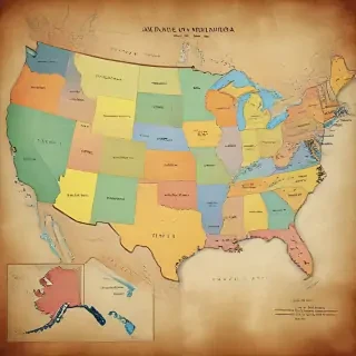 map of the usa states