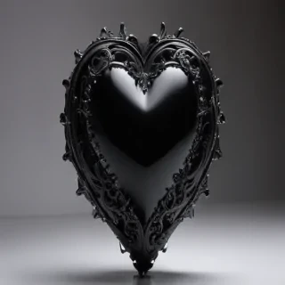 black heart pic