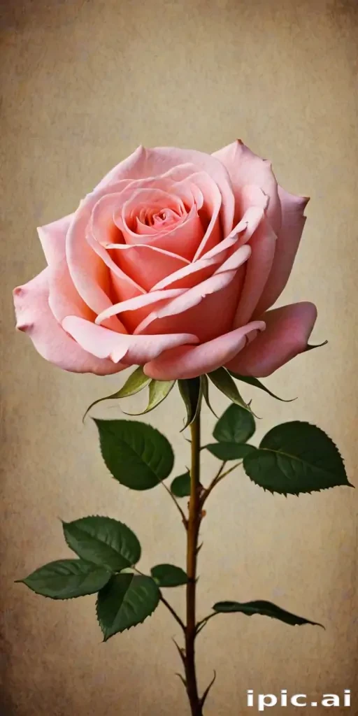 Pink Roses Webp Delicate Pink Rose Blooming Gracefully Against a Soft Textured Background