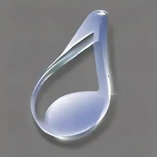 transparent music note