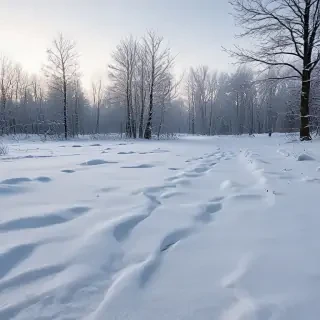 transparent snow