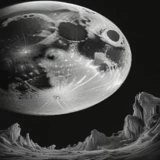 moon sketch