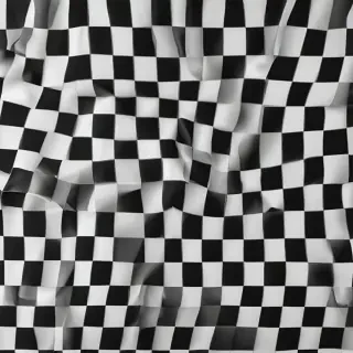 black and white checkered background