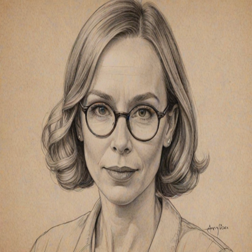 Gorgeous Amy Ryan, pencil sketch, portrait of Captivating woman 1926s in glasses, hair style beatnik, outline, clear lines, fine lines, 8k