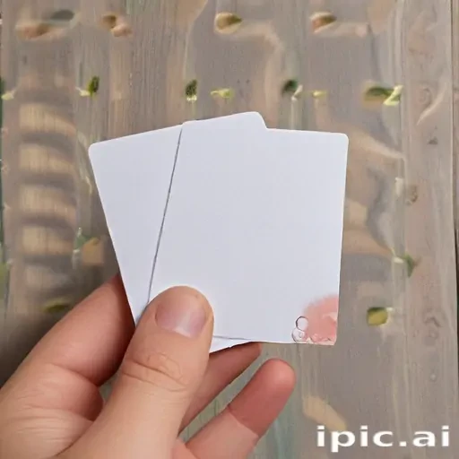 holding card