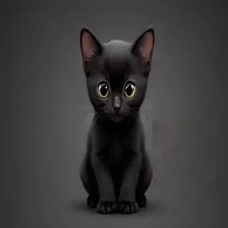 cute black cat wallpaper