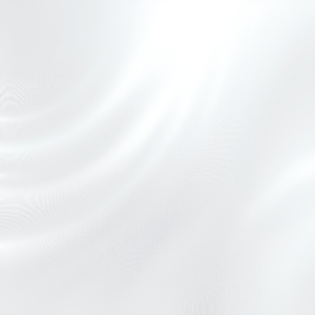 Create a soft, abstract background that features smooth, flowing lines radiating outward from a bright center. The color palette should predominantly consist of white and light gray tones, giving a sense of motion and depth. The overall feel should be calming and ethereal, evoking a sense of tranquility and openness.