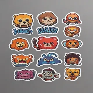 stickers mockup