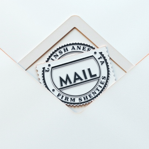 Create a realistic illustration of a slightly opened envelope with a clear air mail stamp, featuring a smooth metallic finish, shot with a DSLR camera at f/2.8 aperture, 50mm lens, natural lighting, top-down view, high resolution.
