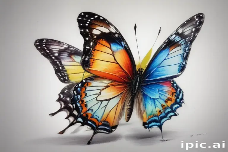 drawing pic of butterfly