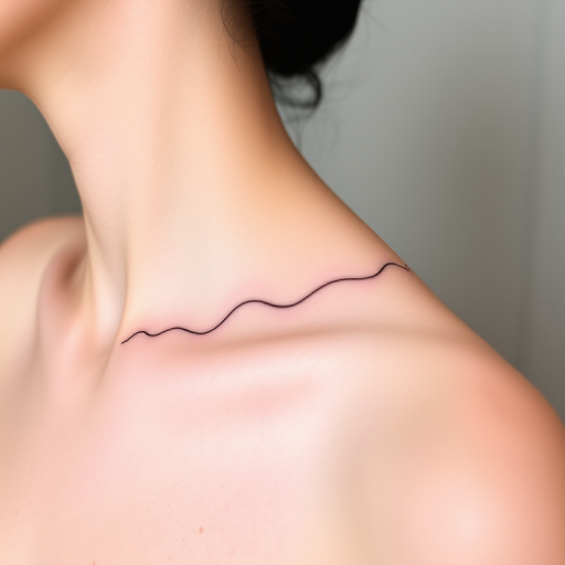 Minimalist fine line tattoo dubbed "Whisper Lines" using subtle single-needle technique to create graceful contours and barely-there outlines for a delicate ethereal effect