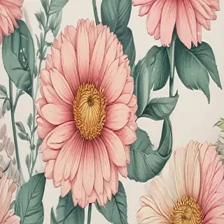 aesthetic flowers drawing