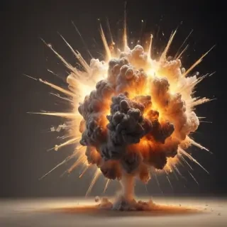 explosion transparent background