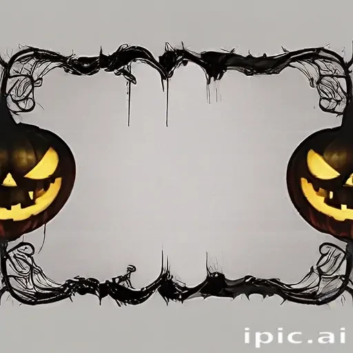 halloween border transparent