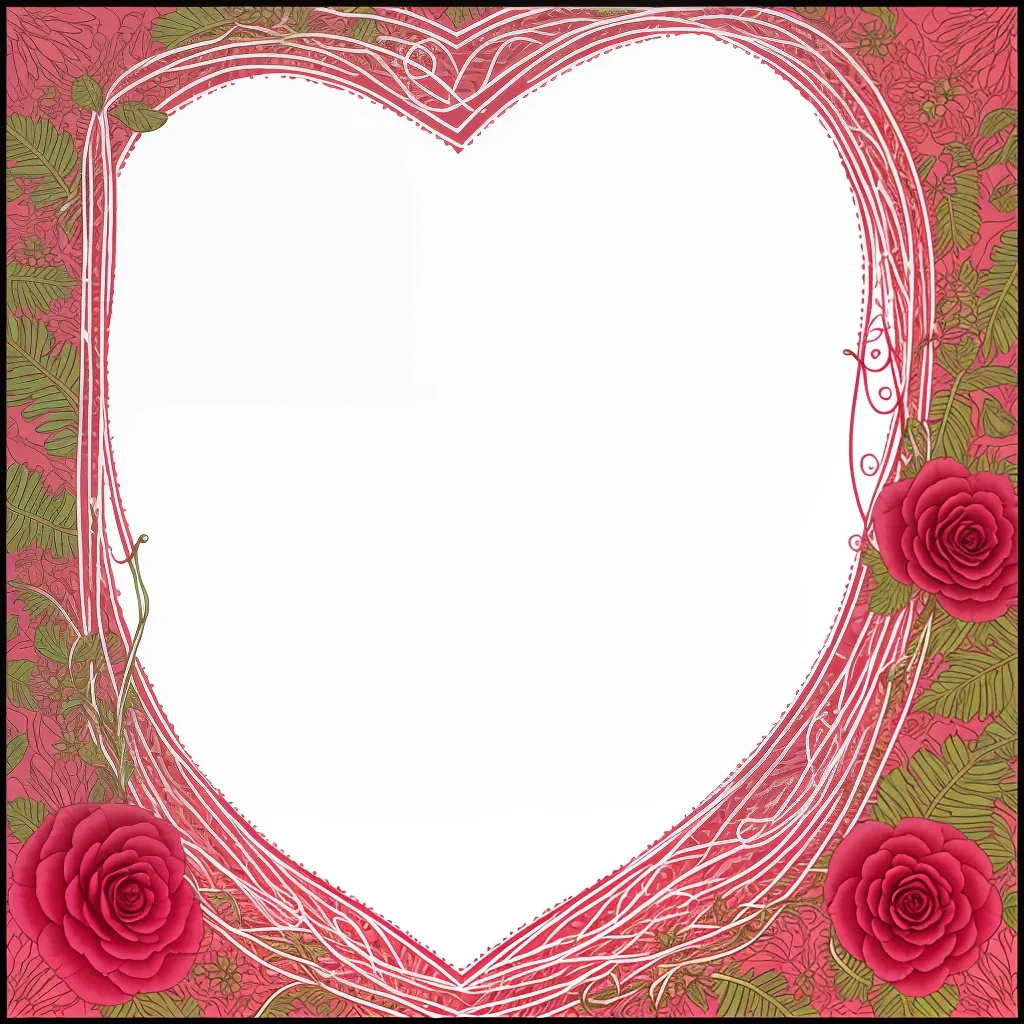 heart border png aesthetic