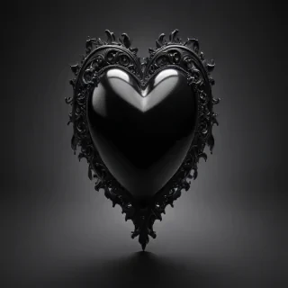 black heart pic