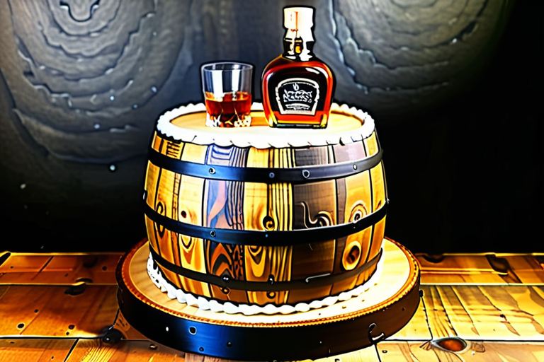 kentucky woods bourbon barrel cake