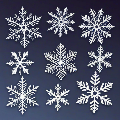 png snowflakes