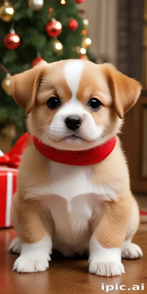 christmas dog wallpaper cute