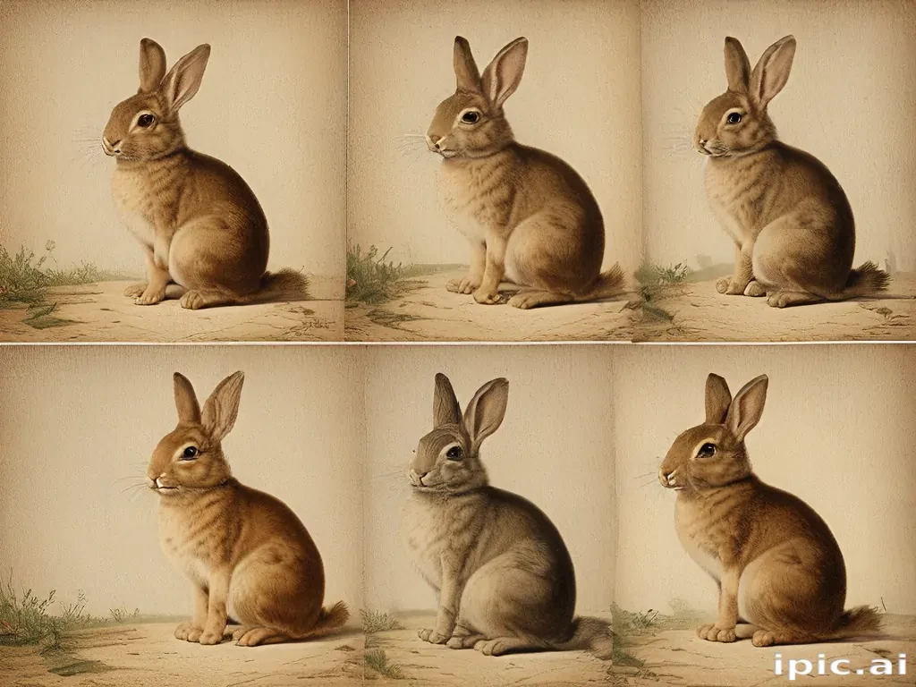 vintage rabbit images