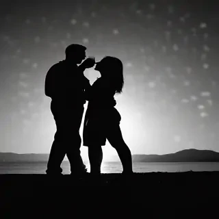 couple silhouette