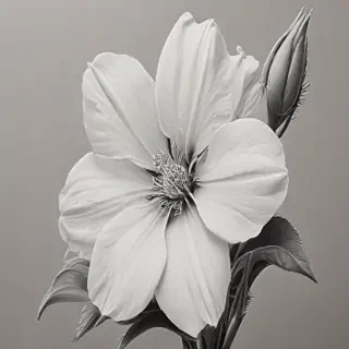 flower pencil drawing