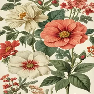 vintage flower illustration