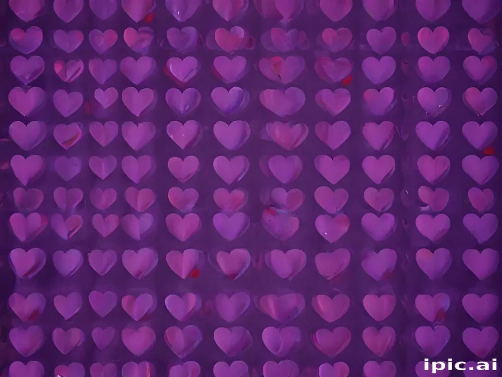 purple heart pattern wallpaper