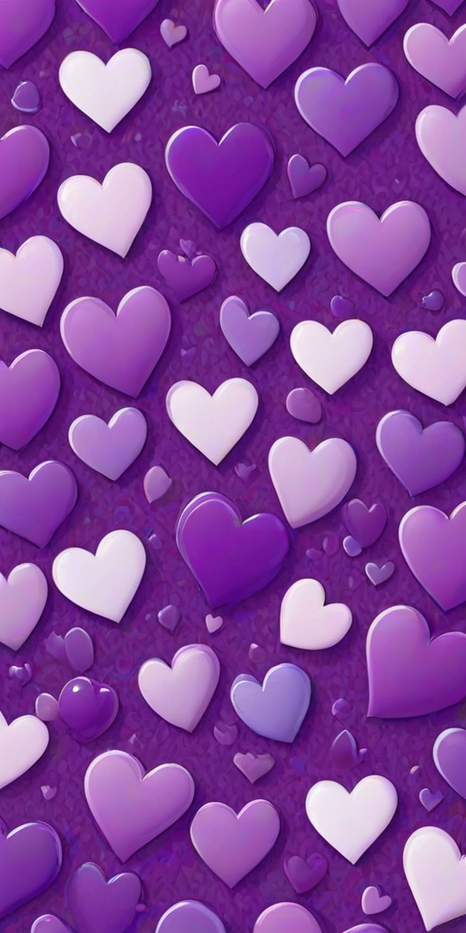 purple hearts wallpaper