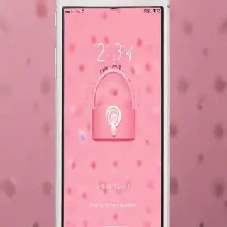pink lock screen