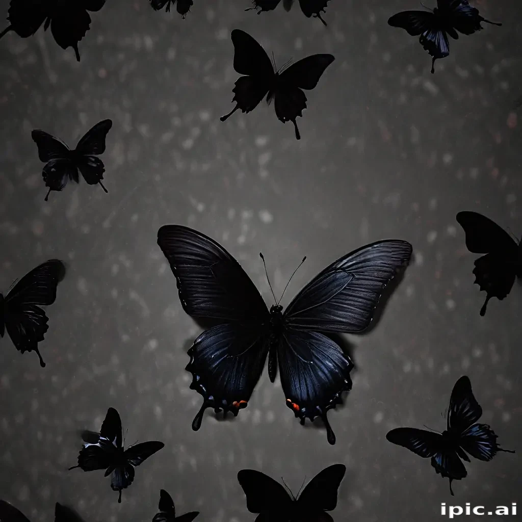 black butterfly wallpaper