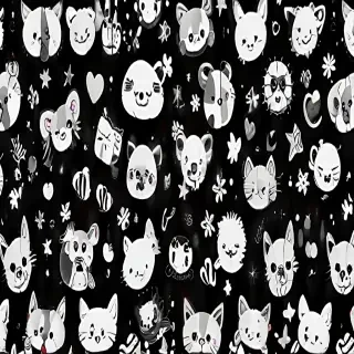 cute backgrounds black
