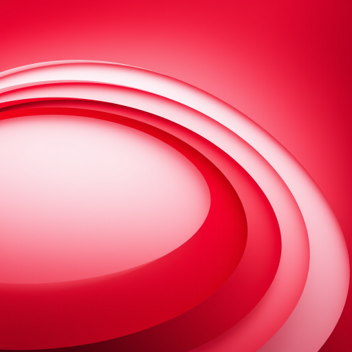 Create a smooth gradient background with layers of deep red and white curves, captured using a Canon EOS R5, 50mm lens, f/2.8 aperture, ISO 100, at a slight overhead angle for dynamic composition.