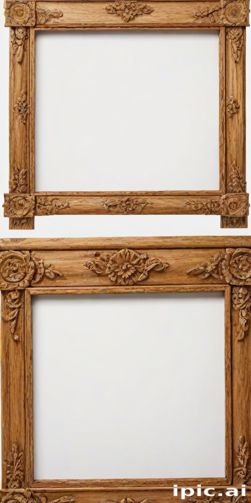 wooden picture frame png