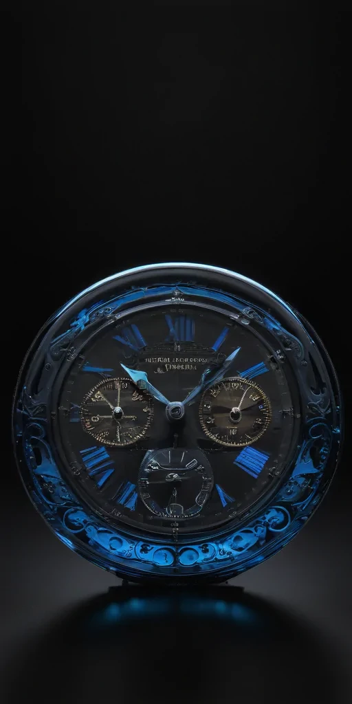 black background blue