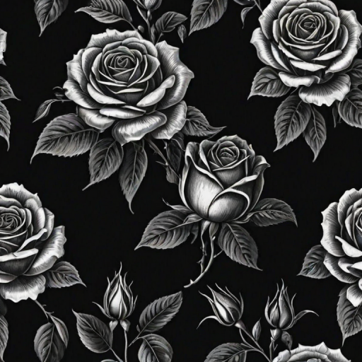 rose wallpaper black