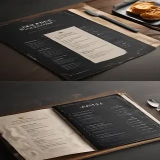 restaurant menu mockup free