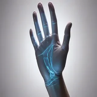 transparent prayer hand