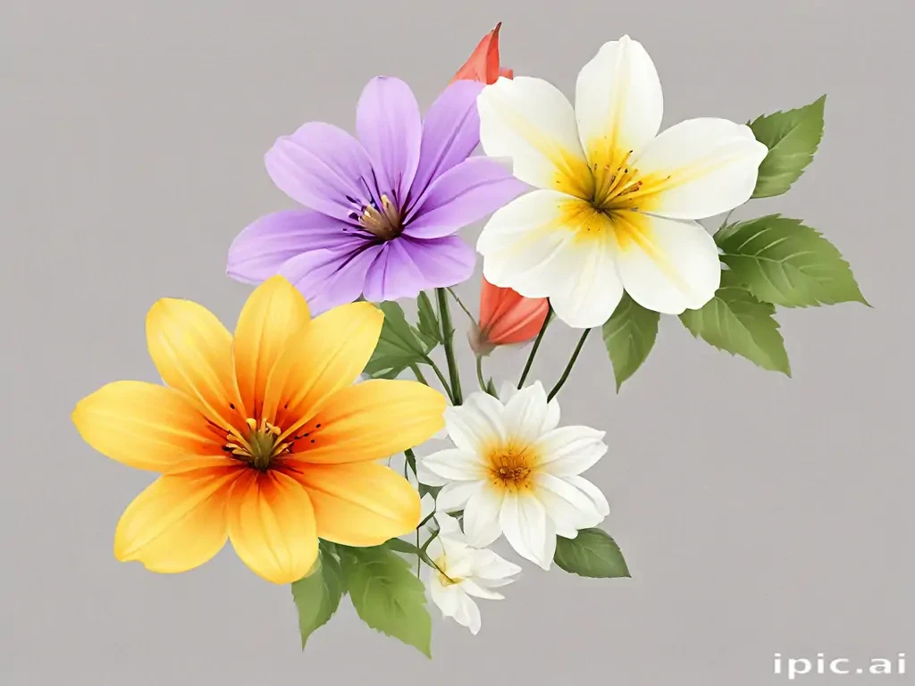 clipart flowers transparent background