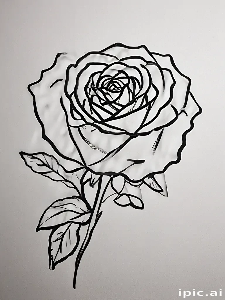 rose outline