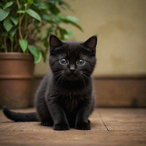 cute black cat wallpaper