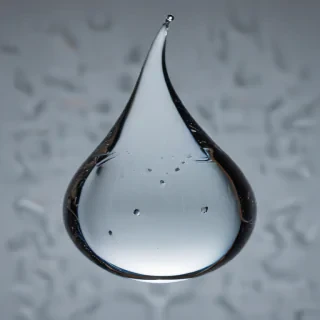 transparent water drop