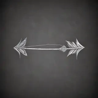 drawn arrow