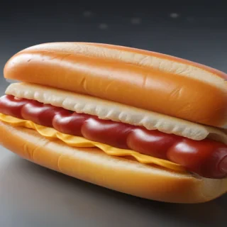 transparent hot dog