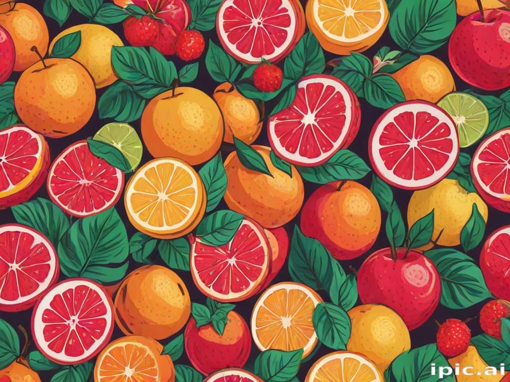 aesthetic fruit background