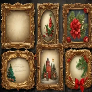 christmas clip art frames