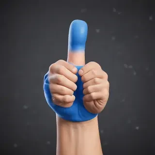 blue thumbs up emoji
