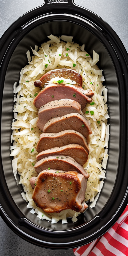 pork chops and sauerkraut crock pot